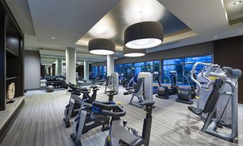 Club gym center equipment